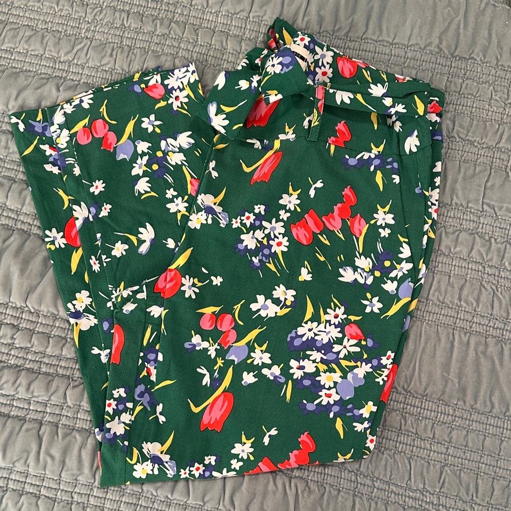 Jules & Leopold Green Floral Pants